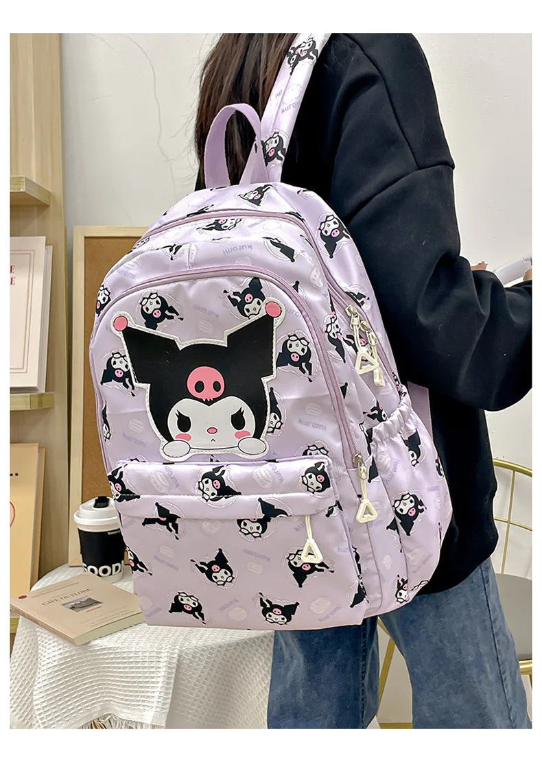 Cinnamoroll PlushTech Backpack – Kawaii Sanrio Schoolbag with Laptop Compartment for Kids & Teens!