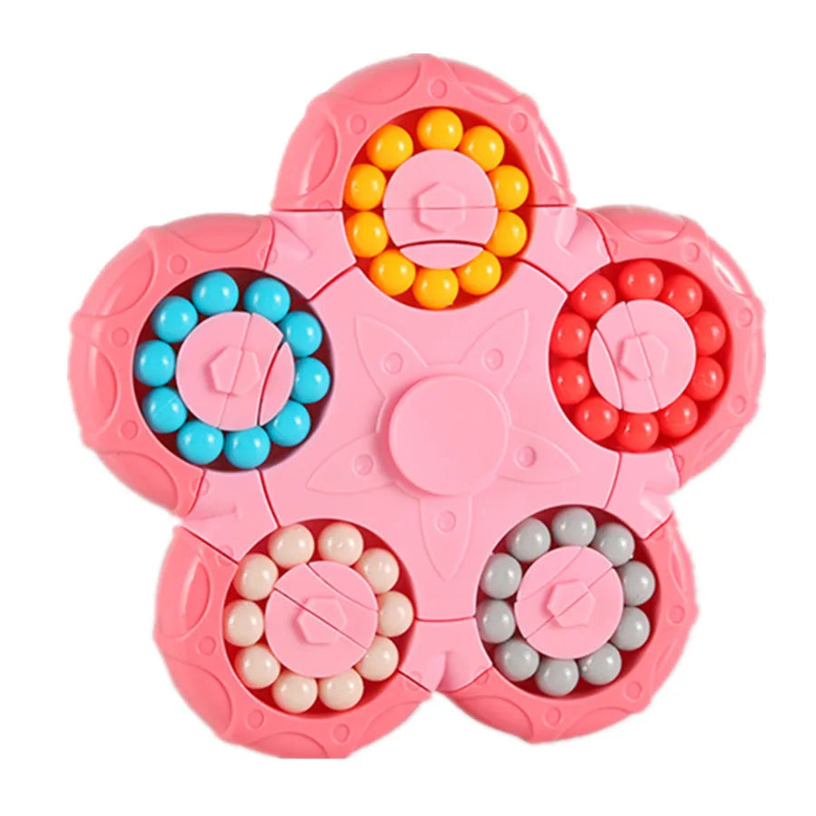 Magic Bean Cube Finger Gyro Rotating Antistress Relieve Anxiety Develop Intelligence Decompression Fidget Toy Adults Kids Gift