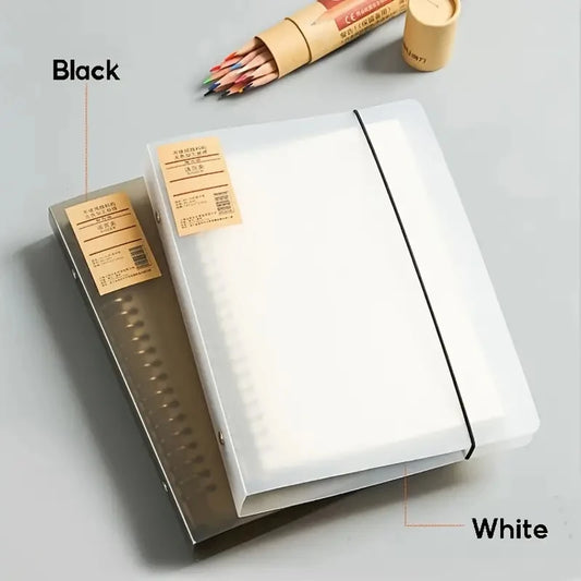 Refillable Kawaii Binder Notebook – A5/B5/A4 Loose Leaf Journal with Divider & Metal Rings for School, Study & Office Supplies