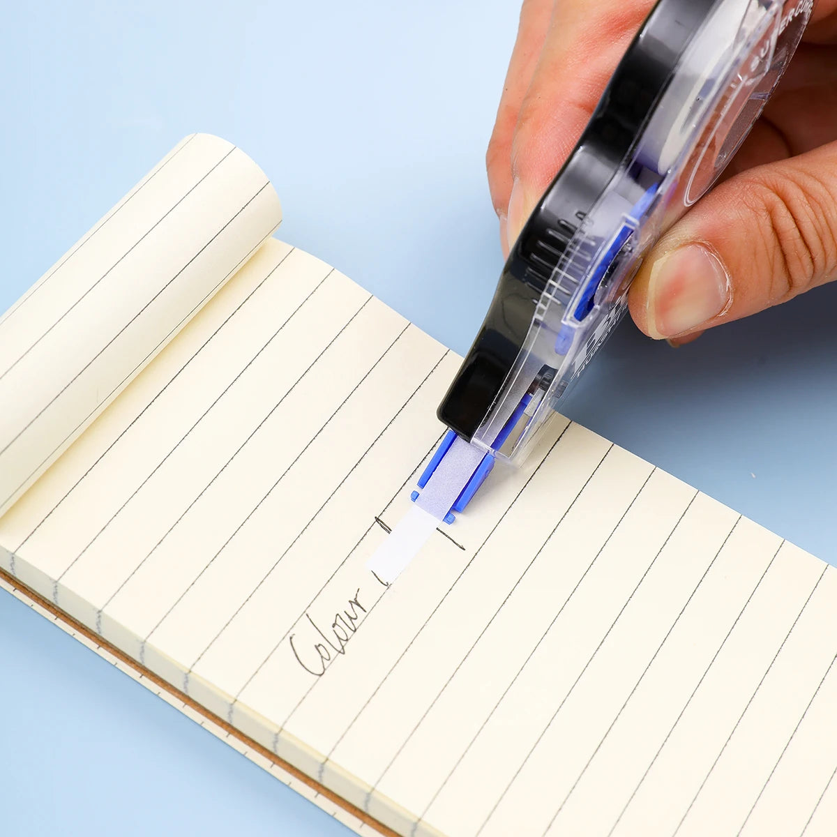 3-Pack Film-Based Correction Tape – White Mistake Out with Transparent 5mm Dispenser (16.4ft) for School & Office Use