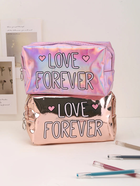 Kawaii PU Pencil Case – Waterproof Large-Capacity Stationery Storage Bag