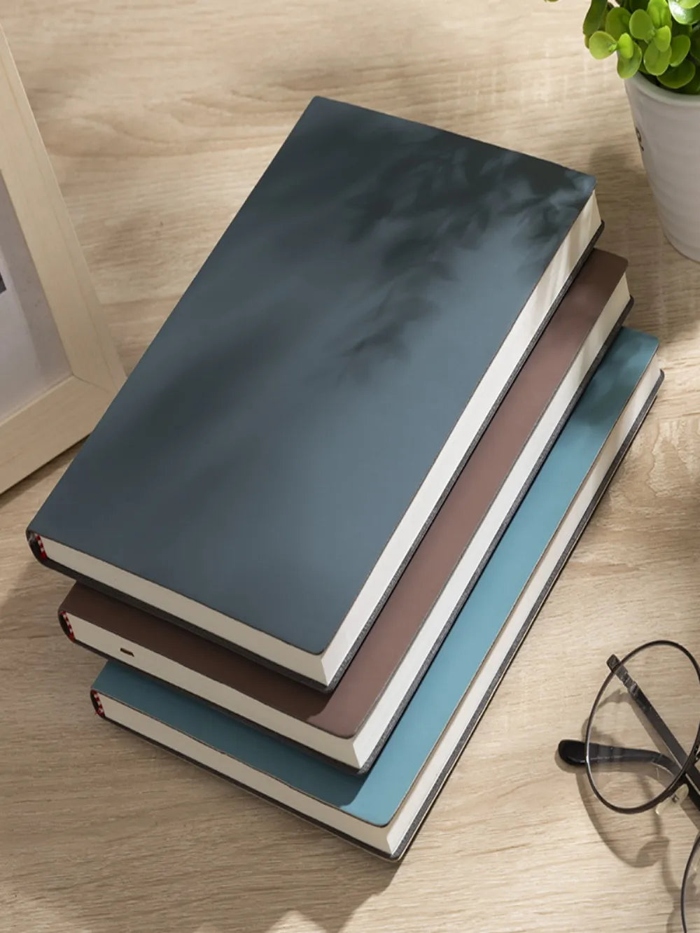 A5 Soft Leather Notebook With 120 Inner Pages, Waterproof Cover And Comfortable Touch