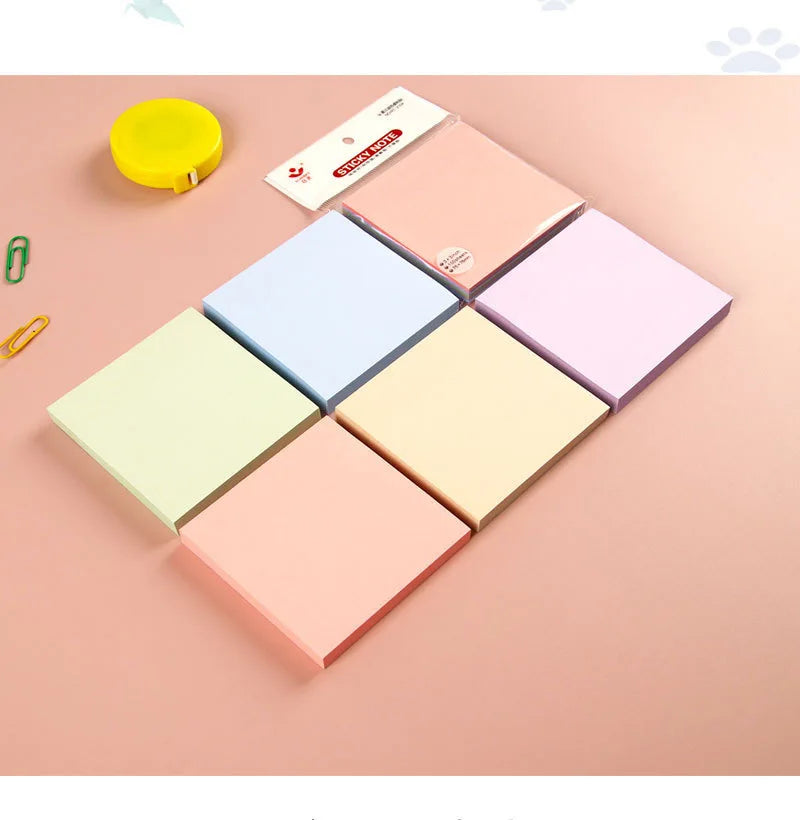 Morandi Sticky Notes Pastel Colored Memo Pads Index Tabs for Students School Office Stationery Removable Adhesive Notes