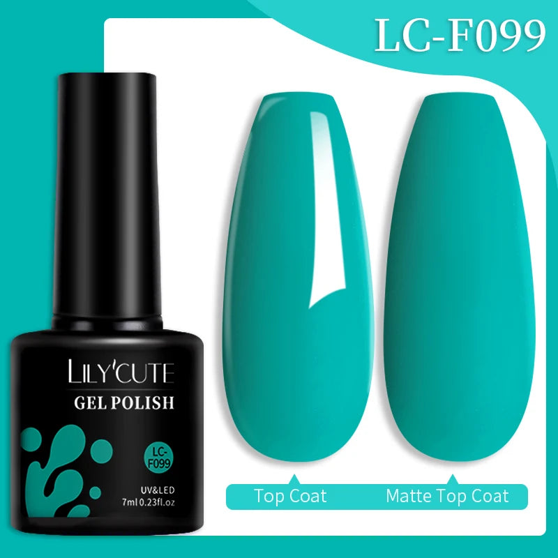 LILYCUTE Color Explosion – 184 Shades of Long-Lasting Gel Polish with Red Glitter Magic