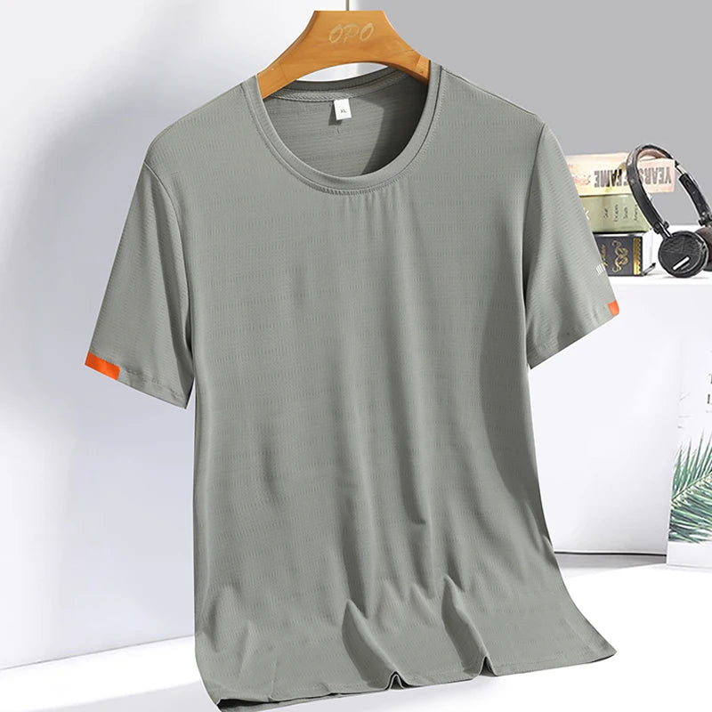 Men’s Ice Silk T-Shirt – Cool, Comfy & Built to Move!