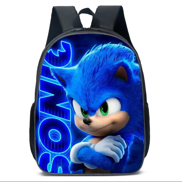 Sonic Speedster School Backpack – Anime Cartoon Schoolbag for Boys & Girls in Primary & Middle School