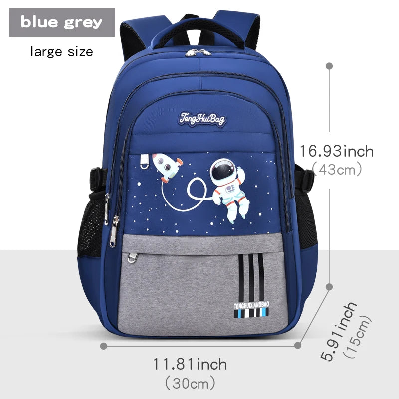AstroPack School Backpack – Waterproof Laptop Bag for Boys Ages 6–12, Grades 1–6