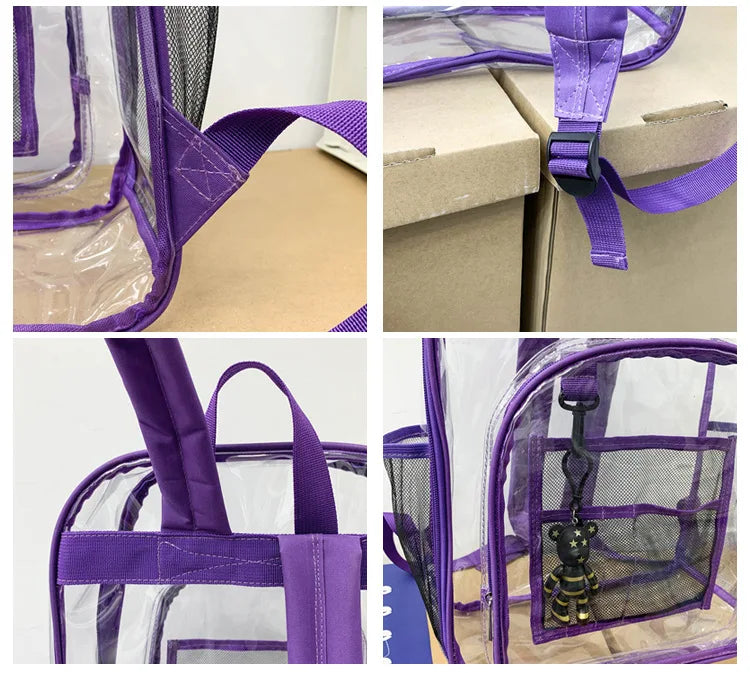 Crystal Carry All – Sleek, Spacious & Splash-Proof Style!