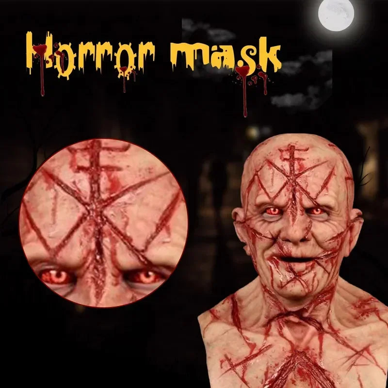 Halloween Horror Mask Zombie Latex Masks Party Cosplay Bloody Disgusting Rot Face Scary Masque Masquerade Mascara Terror Masker