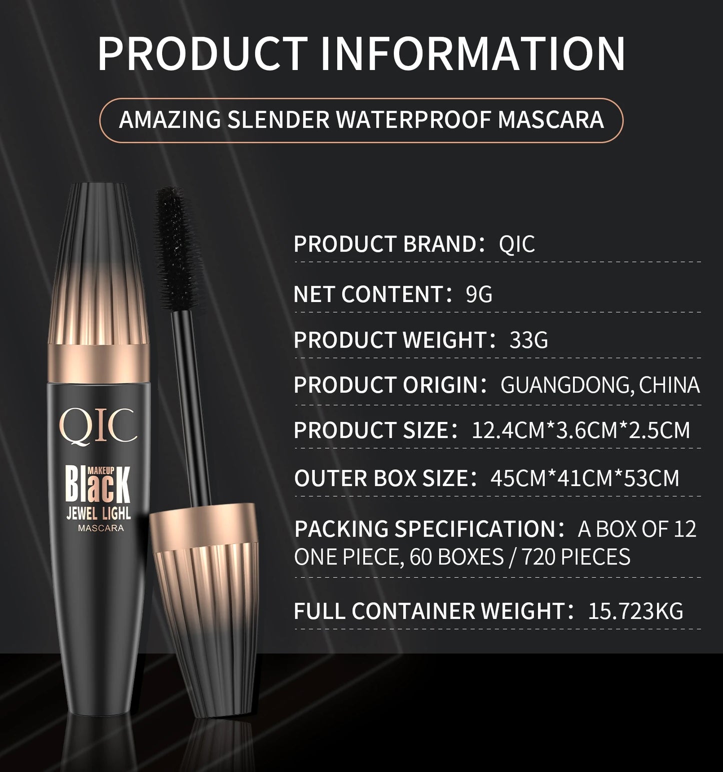 4d Waterproof Lash Mascara Encrypted Long-lasting Thick Curling Smudge-proof Large Eye Makeup Tools Durable Beauty Cosmetics