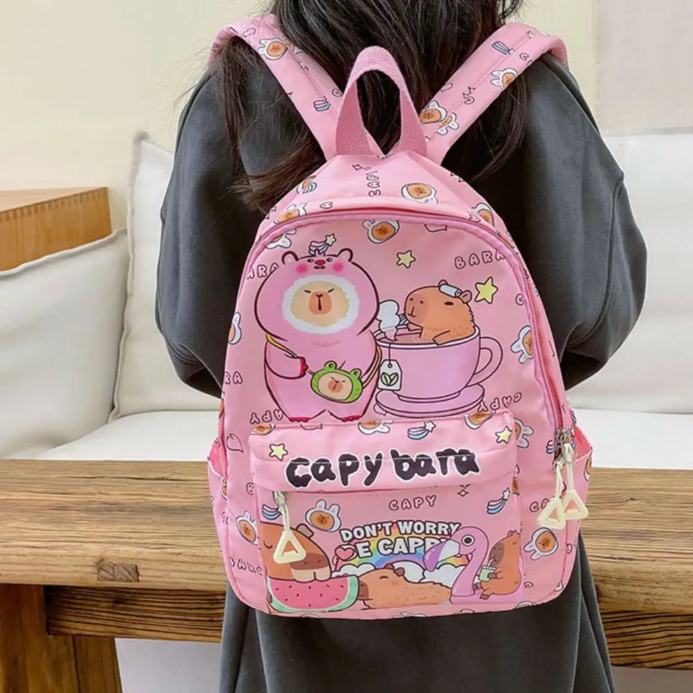 Capybara Breeze Backpack – Ultra-Light Cuteness for School & Play!