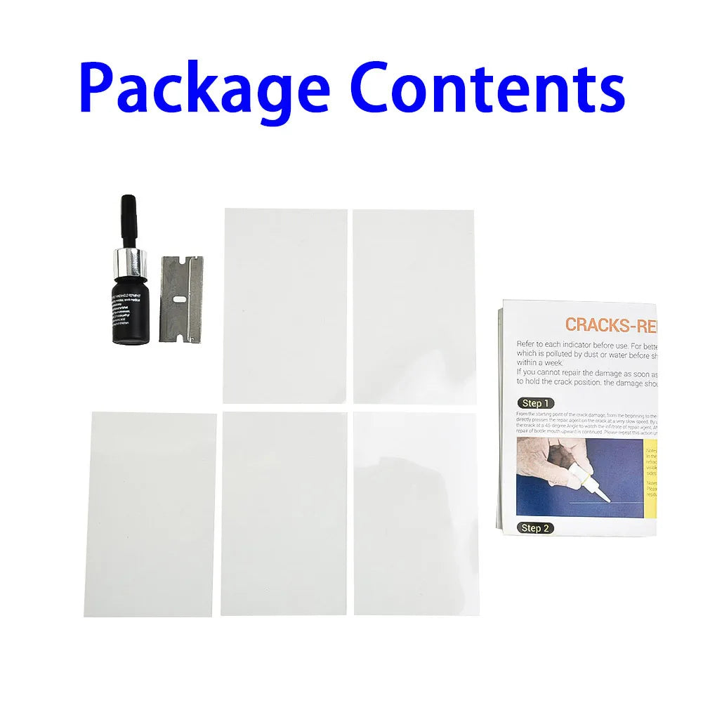 1set Car Windshield Windscreen Glass Repair Resin Kit 3ml Auto Vehicle Casement Fix Tool Repair Window Cracks Maintenance Tools
