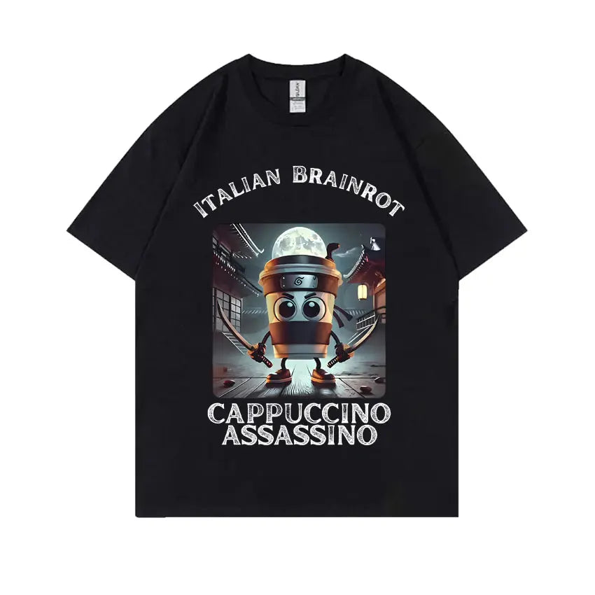 Italian Brainrot Funny Meme T-shirt Tralalero Tralala Tung Tung Tung Sahur Brr Brr Patapim Bombardiro Crocodilo Graphic T Shirts