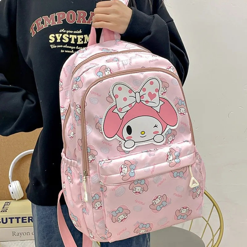 Cinnamoroll PlushTech Backpack – Kawaii Sanrio Schoolbag with Laptop Compartment for Kids & Teens!