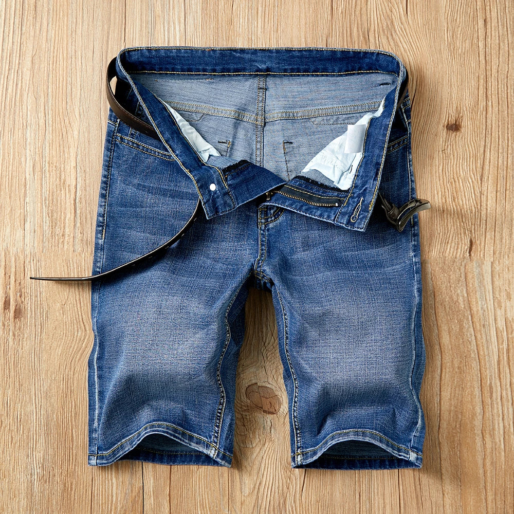 Men’s Summer Denim Shorts – Stretchy, Stylish & Built to Move!