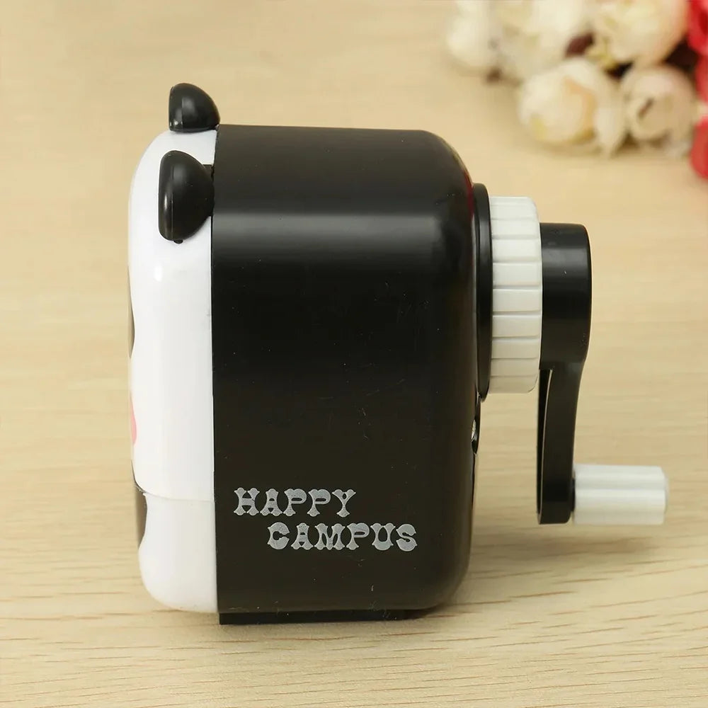 Cartoon Panda & Tiger Pencil Sharpener – Hand-Cranked Portable Animal Design for Kids, School & Office Stationery Fun