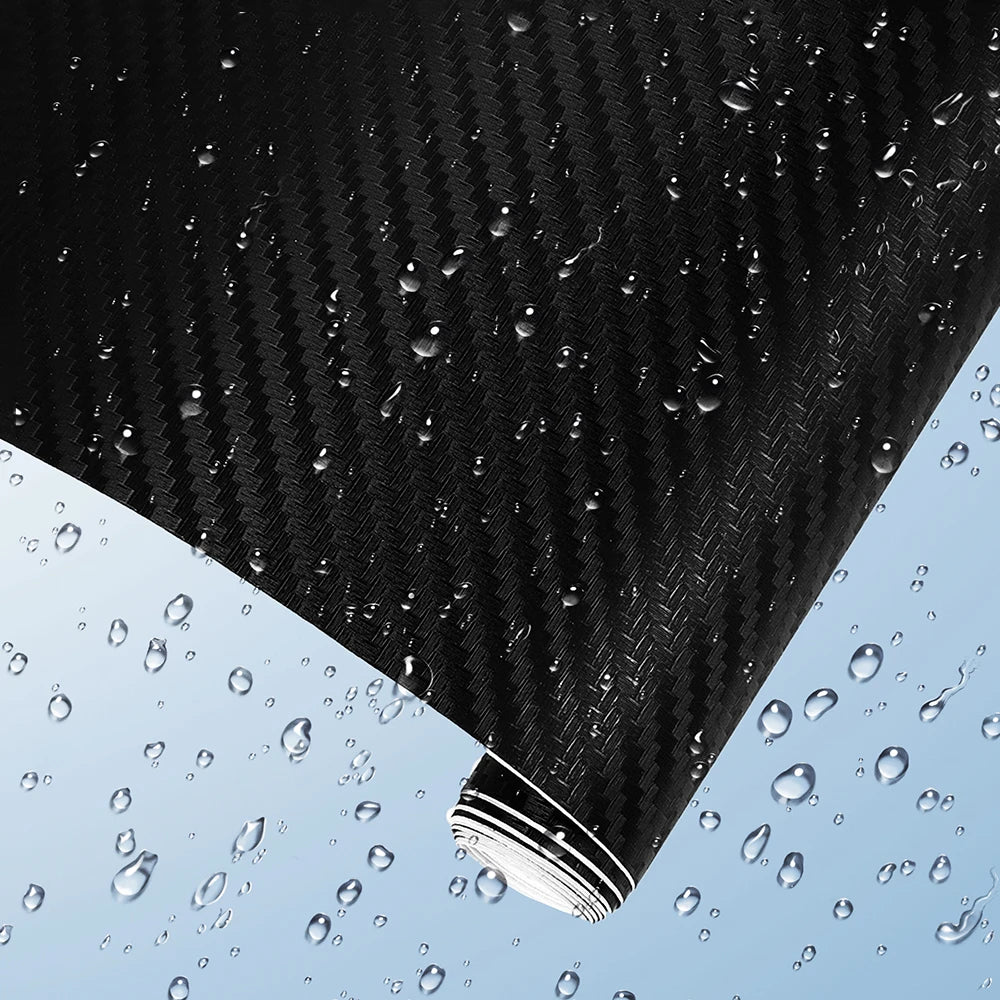 30*127cm Car Stickers and Decals 3D Carbon Fiber Vinyl Wrap Sheet Roll Protective Custom Film Auto Styling Exterior Accessories