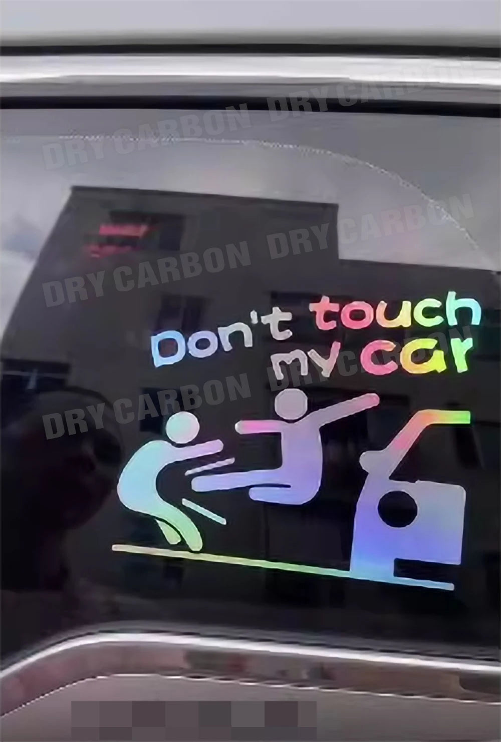 Creative Don't Touch My Car Car Sticker Decals - Funny Exterior Auto Decals for Universal Car Window Accessories