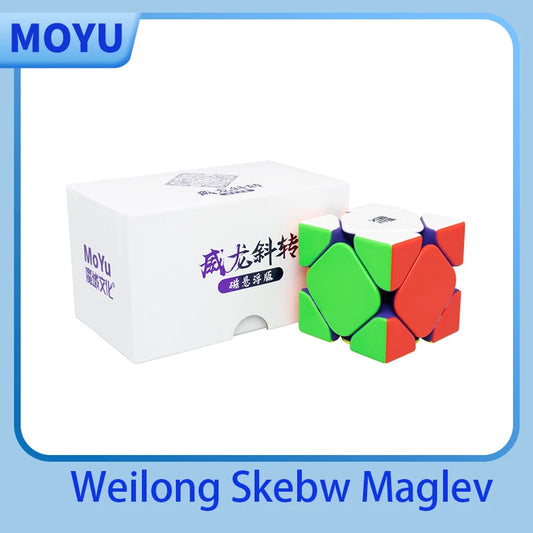 Fast Puzzle Fun – Moyu Weilong Skewb Maglev Cube with Magnetic Levitation