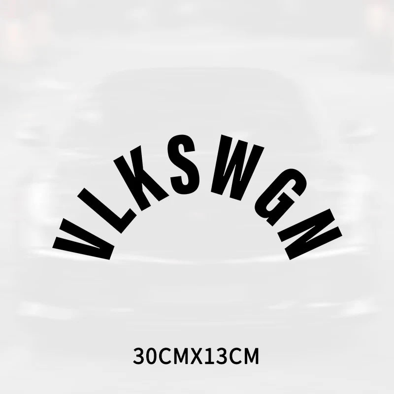 VLKSWGN Car Rear Wiper Window Auto Stickers for Volkswagen Polo Golf Passat Tiguan Beetle Caddy Skoda Octavia Seat Leon Altea