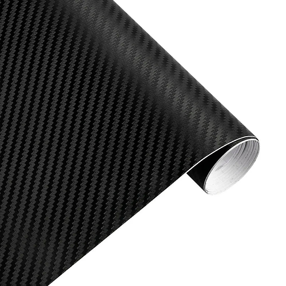 30*127cm Car Stickers and Decals 3D Carbon Fiber Vinyl Wrap Sheet Roll Protective Custom Film Auto Styling Exterior Accessories