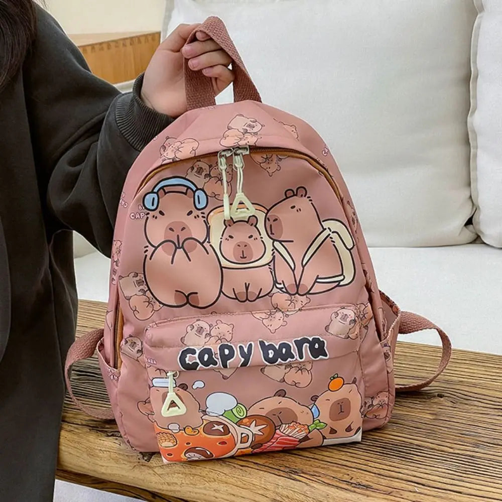 Capybara Breeze Backpack – Ultra-Light Cuteness for School & Play!