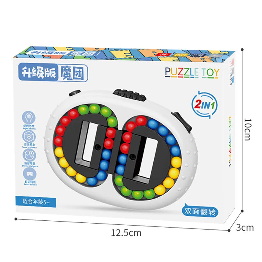 Magic Bean Cube Finger Gyro Rotating Antistress Relieve Anxiety Develop Intelligence Decompression Fidget Toy Adults Kids Gift