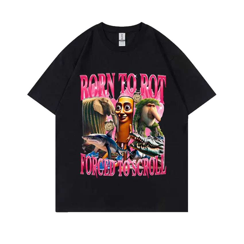 Italian Brainrot Funny Meme T-shirt Tralalero Tralala Tung Tung Tung Sahur Brr Brr Patapim Bombardiro Crocodilo Graphic T Shirts