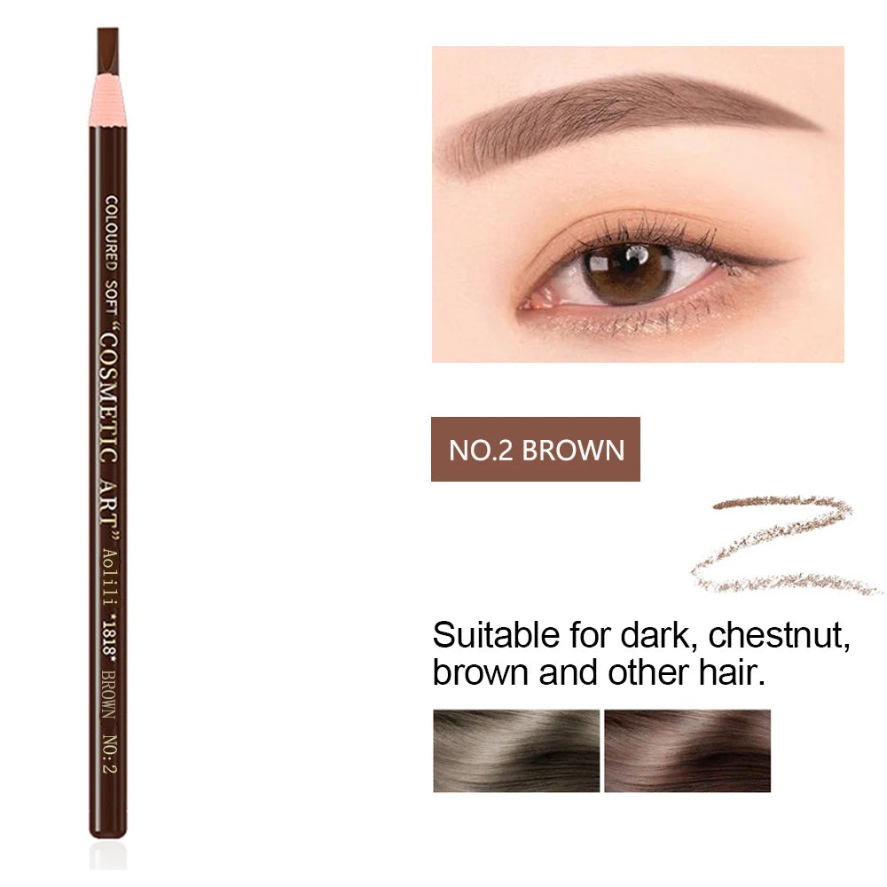 Tear Off Pull Line Eyebrow Pencil, Not Sharpen Need Eyebrow Pencil, Natural Color Rendering, Sweat Proof And Smudge Proof Eyebro