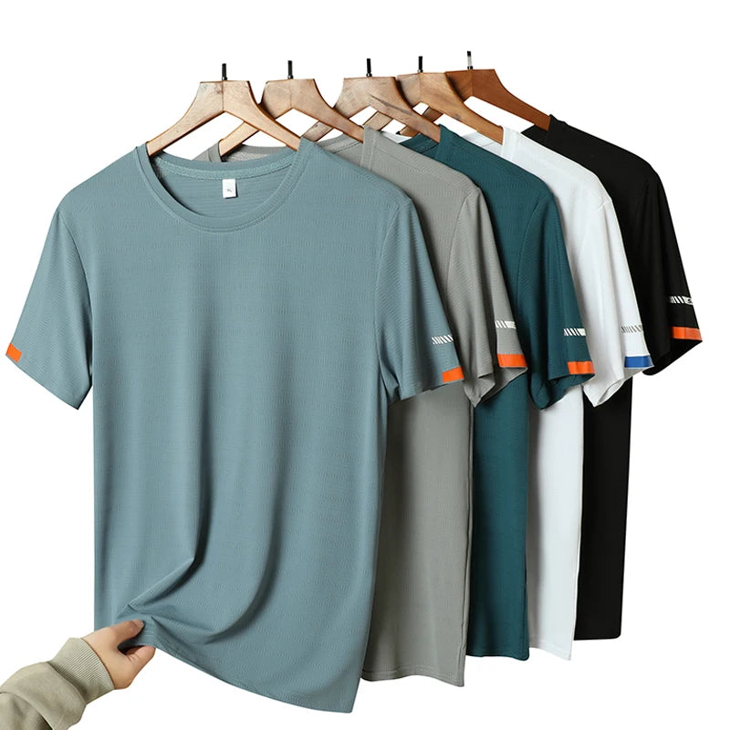 Men’s Ice Silk T-Shirt – Cool, Comfy & Built to Move!