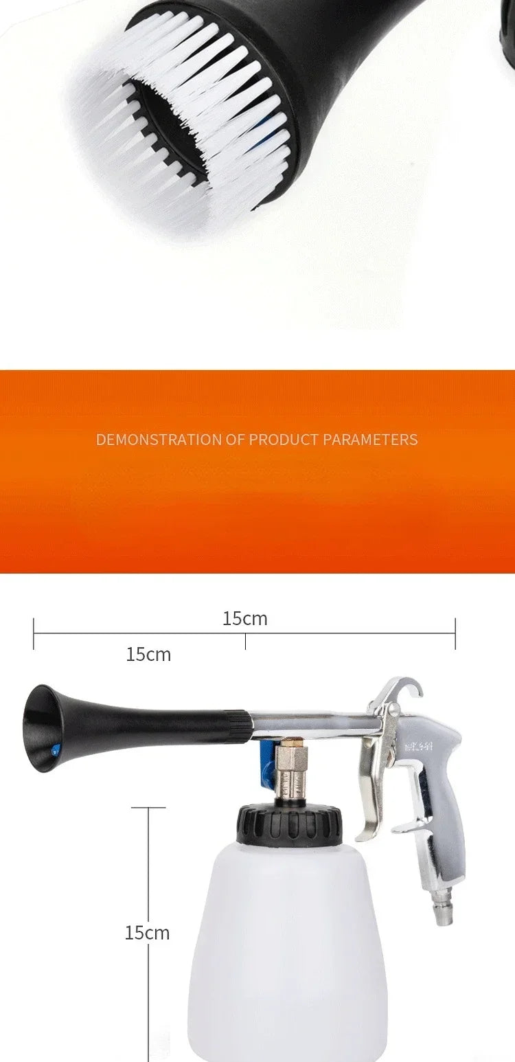 Tornado Car Wash Tool Cleaning Gun Spray Can Pneumatic Tornado Car Interior Washer Engine Compartment Spray Gun