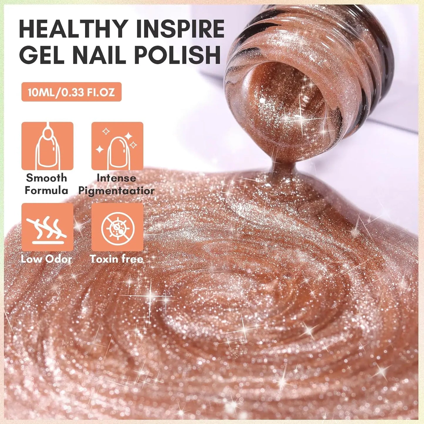 Makartt Cat Eye Nail Polish – Holographic Jelly Gel with Magnet for Home & Salon Use