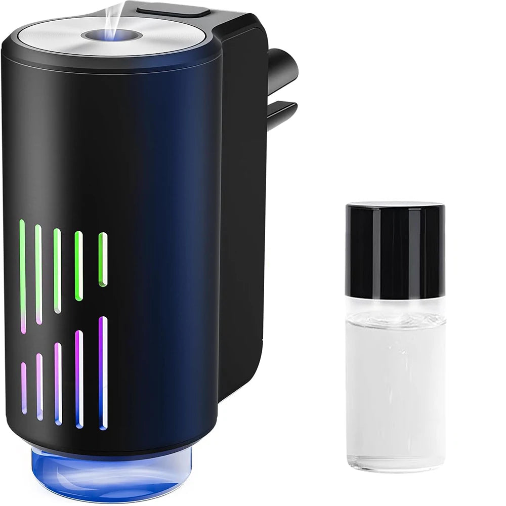 Car Air Freshener Diffuser, Smart Car Air Freshener with 3 Adjustable Light Modes, Rechargeable Aromatizante Para Carro Essentia