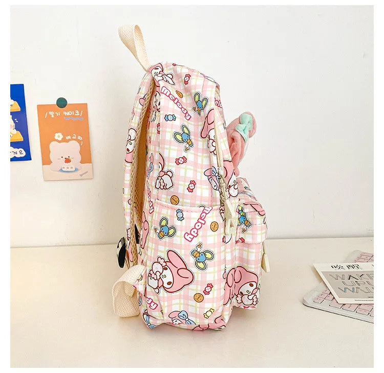 Sanrio Star Squad Backpack – Hello Kitty, Kuromi & Cinnamoroll Cutie Carry for Kids & College!