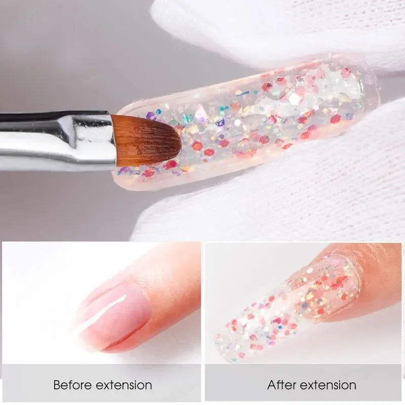 ColorPop Builder Gel – 15ml Poly Nail Extension Set with 24 UV-Cured Shades for DIY Nail Art