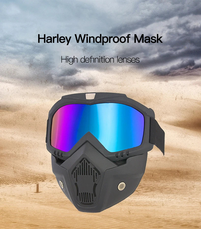 Motorcycle Windproof Mask Goggle HD Outdoor Sport Glasses Eyewear Riding Motocross Summer UV Protection Sunglasses