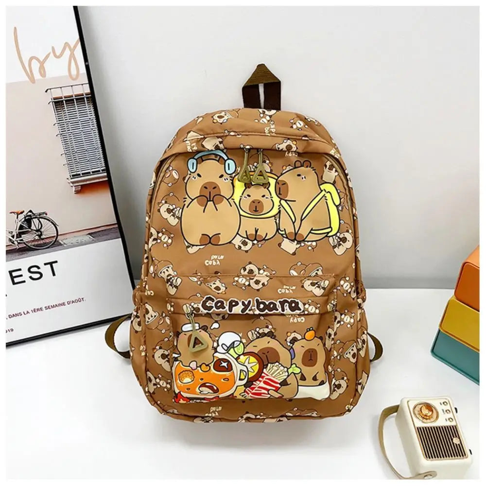 Capybara Breeze Backpack – Ultra-Light Cuteness for School & Play!