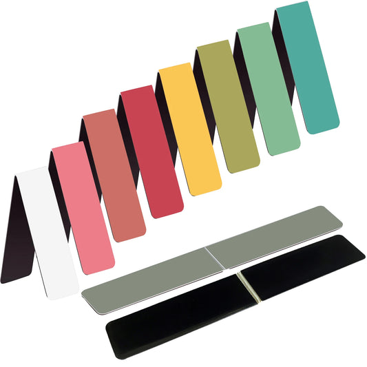 10-Color Magnetic Bookmarks – 10PCS Page Markers for Students, Teachers & Reading Fans at School, Home & Office