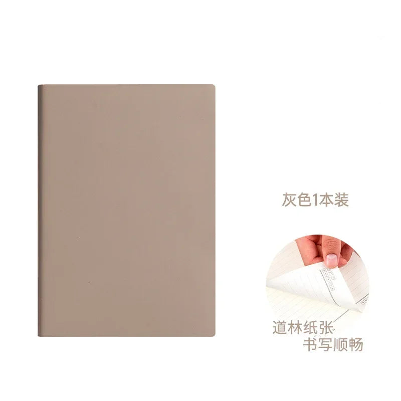 A5 Soft Leather Notebook with 120 Inner Pages, Waterproof Cover and Comfortable Touch
