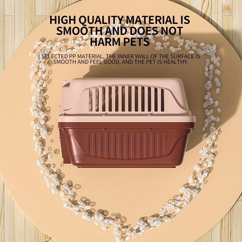 Portable Pet Carrier for Cats and Dogs - Airline Approved Travel Crate with Comfortable Interior Padding and Secure Locking Mechanism - For Small to Medium Pets - Suitable for Air Travel & Road Trips - Perfect Gift for Pet Ow