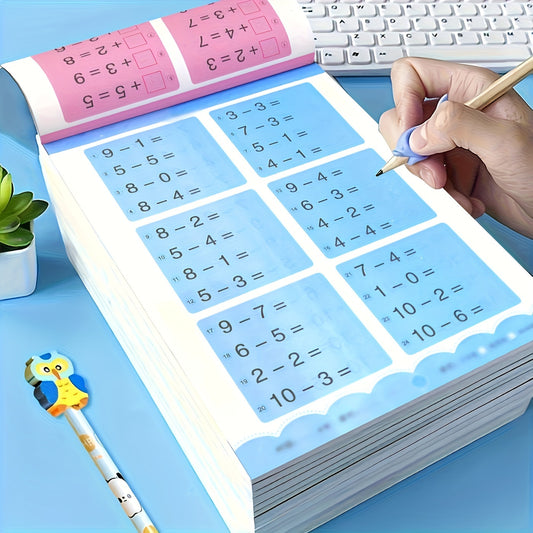 1pc, Addition And Subtraction Math Learning Exercise Books, Handwritten Arithmetic Exercise Books, Notebooks, School Supplies, Back To School, Libretas, Aesthetic School Supplies, School (including Chinese Characters, But Doe