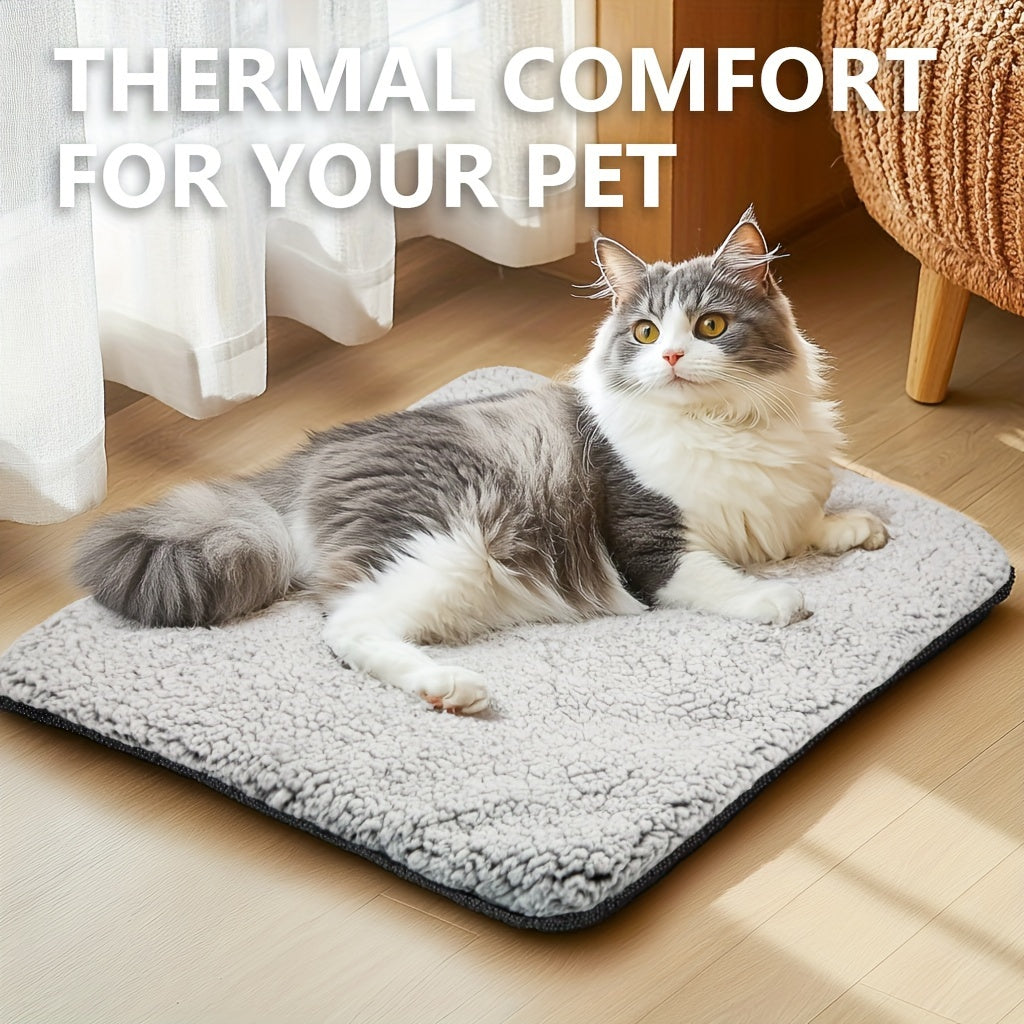 Self Warming Dog Cat Bed Self Heating Cat Dog Mat, Extra Warm Thermal Pet Pad For Indoor Outdoor Pets With Removable Non-Slip Bottom Cover
