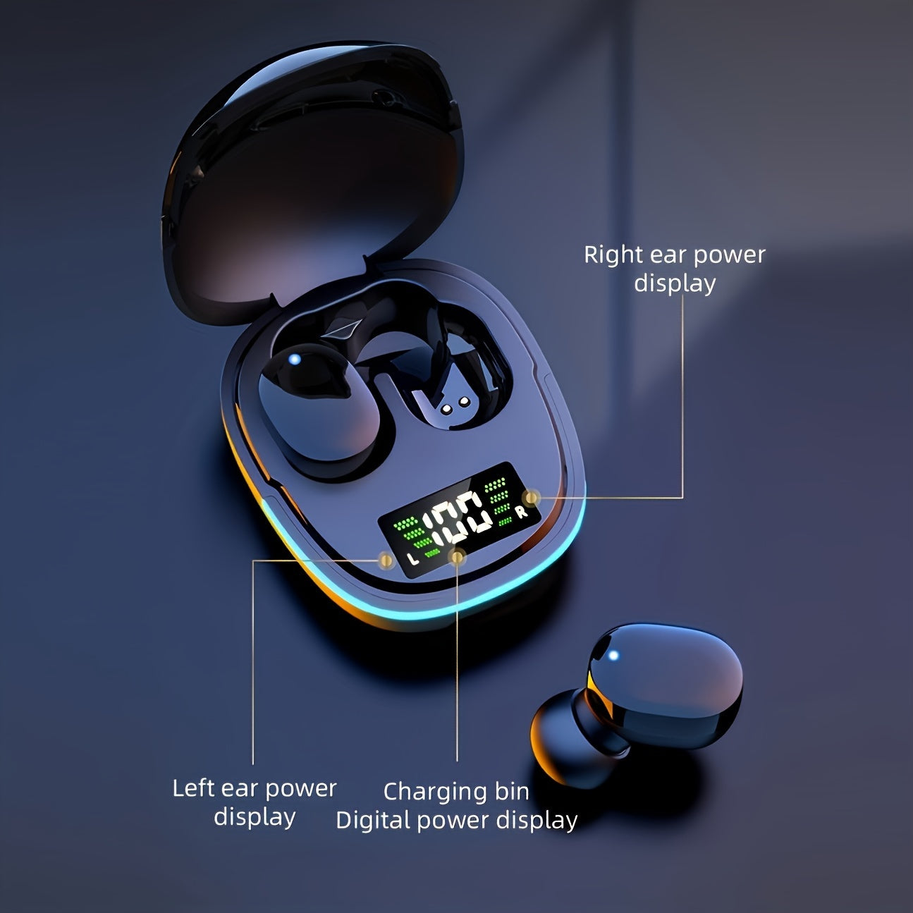 2024 year New Wireless Earphones Headphones with LED Display Touch In-EarTWS Wireless Earbuds Sports Music Game Headset for IOS/Android