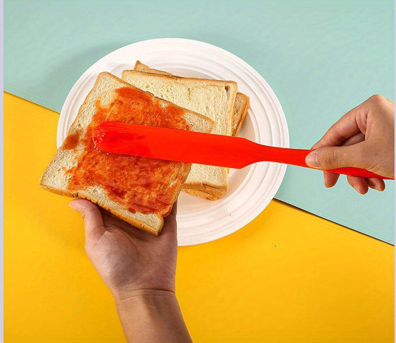 1pc, Silicone Jar Spatula, Non-Stick Icing Spatula, Food Grade Silicone, Heat Resistant, Baking Tools, Kitchen Gadgets, Kitchen Accessories