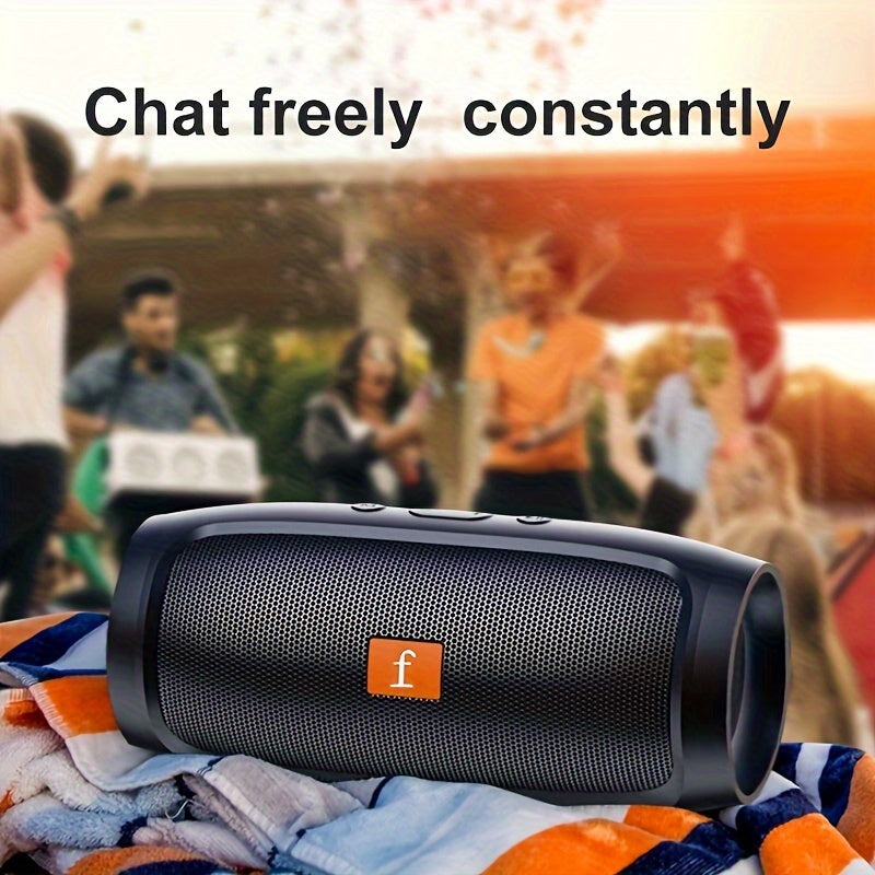 [Wireless Speaker] F524 Wireless Speaker Dual Channel Subwoofer Loud Surround Home Convenient Car Black
