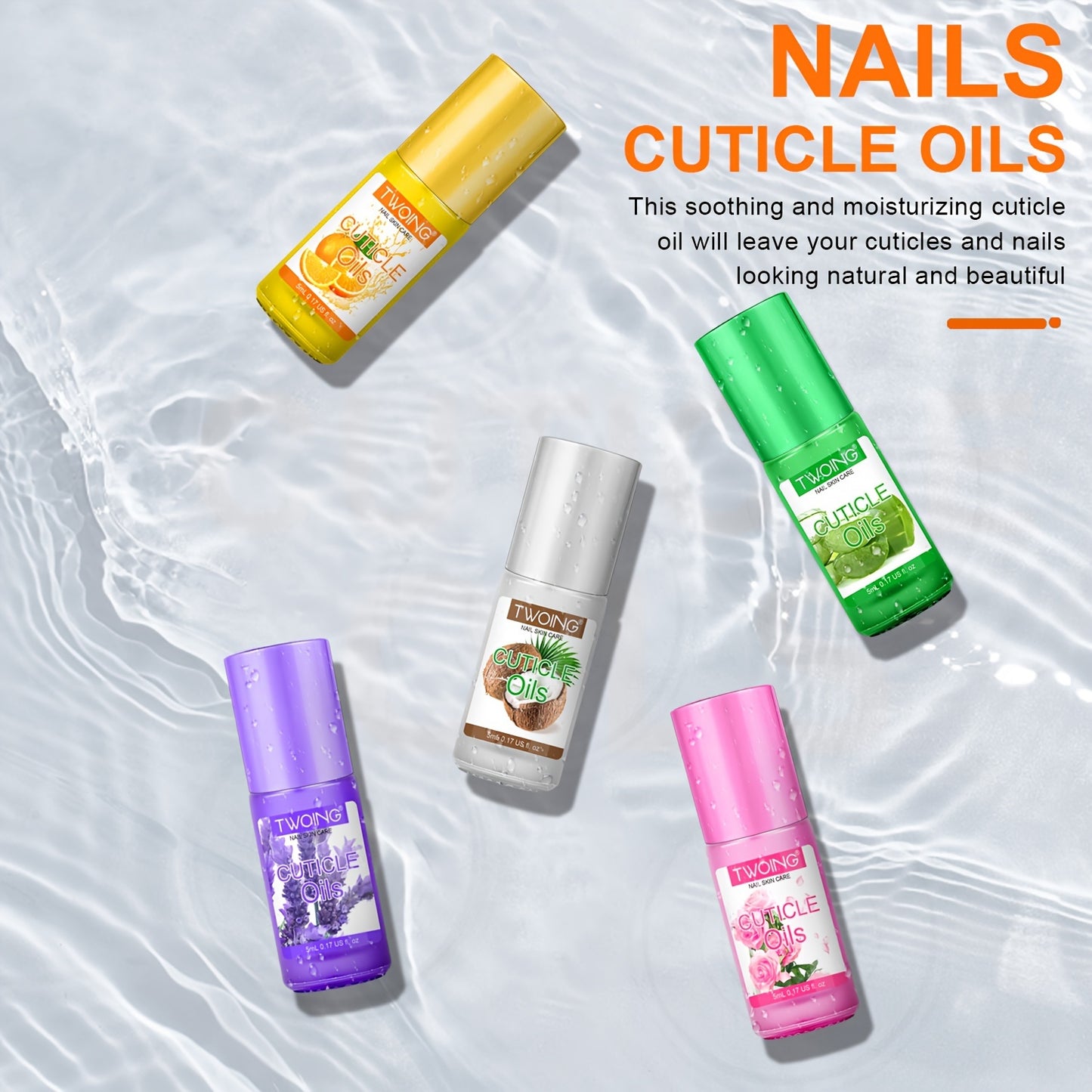 0.17oz Cuticle Oil Nail Natural Rose Nutrition Oil Plant Essential Oil Jojoba Oil for Cuticles Dead Skin And Damaged Nail for Women Daily Nail Care