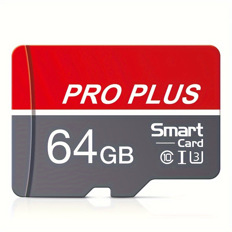 MICRODRIVE High-Speed Class 10 U3 Pro Plus Memory Card - Red & Gray, 4GB to 256GB, Reliable Performance for Smartphones, Tablets & More