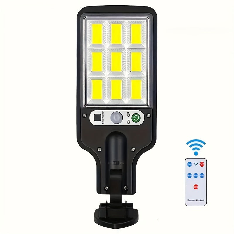1/2/4pcs Outdoor Solar Street Light, LED Wall Lamp with Remote Control, Garden Light, Human Body Induction Wall Light