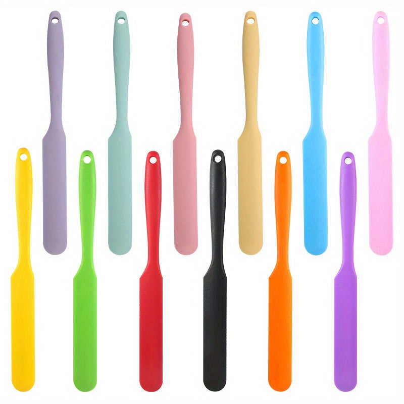 1pc, Silicone Jar Spatula, Non-Stick Icing Spatula, Food Grade Silicone, Heat Resistant, Baking Tools, Kitchen Gadgets, Kitchen Accessories