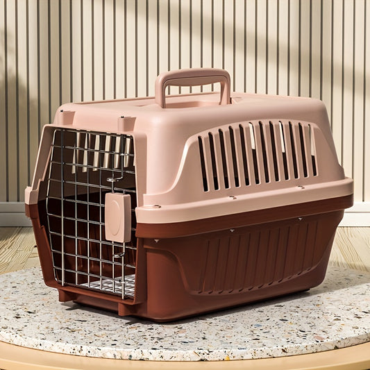 Portable Pet Carrier for Cats and Dogs - Airline Approved Travel Crate with Comfortable Interior Padding and Secure Locking Mechanism - For Small to Medium Pets - Suitable for Air Travel & Road Trips - Perfect Gift for Pet Ow